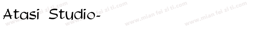 Atasi Studio字体转换